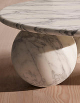 Abdurrahman Round Coffee Table, All Marble