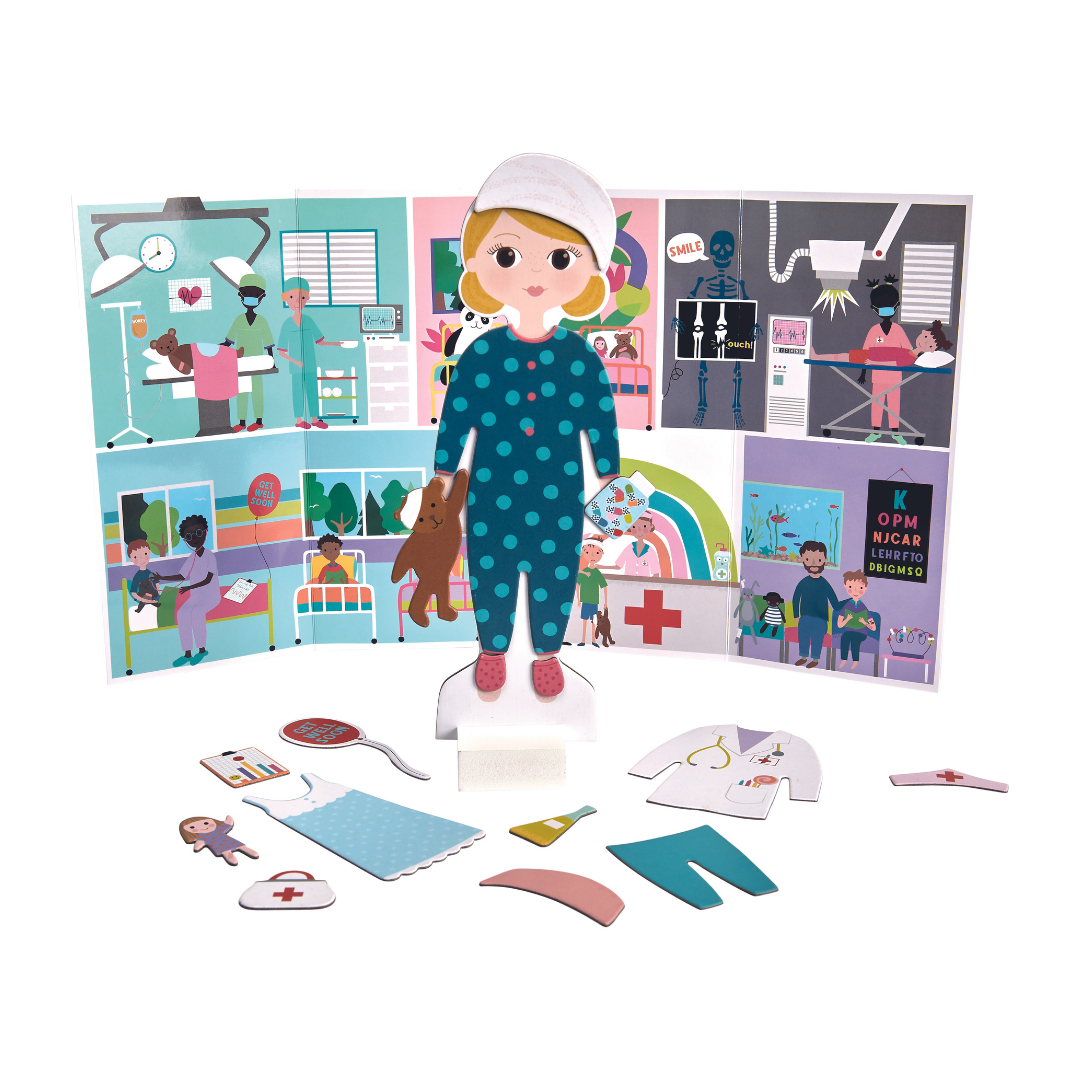 Wooden Magnetic Dress Up Doll - Florence