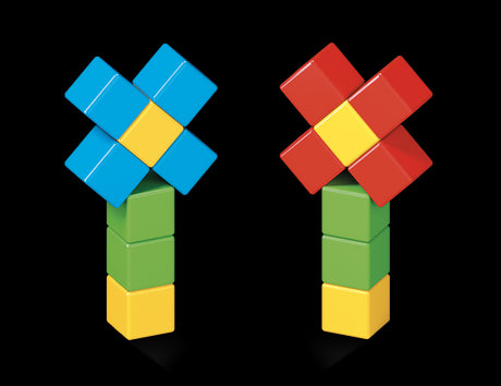 Geomag Magicube Green Line 16 Cubes