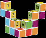 Geomag Magicube Math Building Set (16 Cubes & 45 Clips)