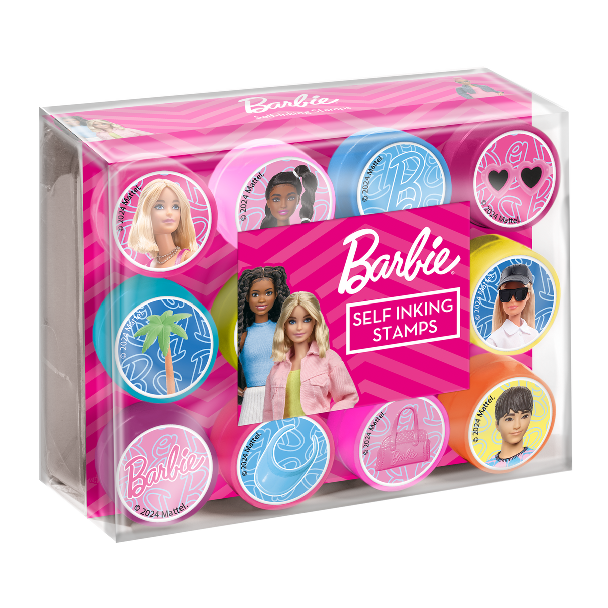 Totum Barbie Self-Inking Stamper Set (12 Pack)