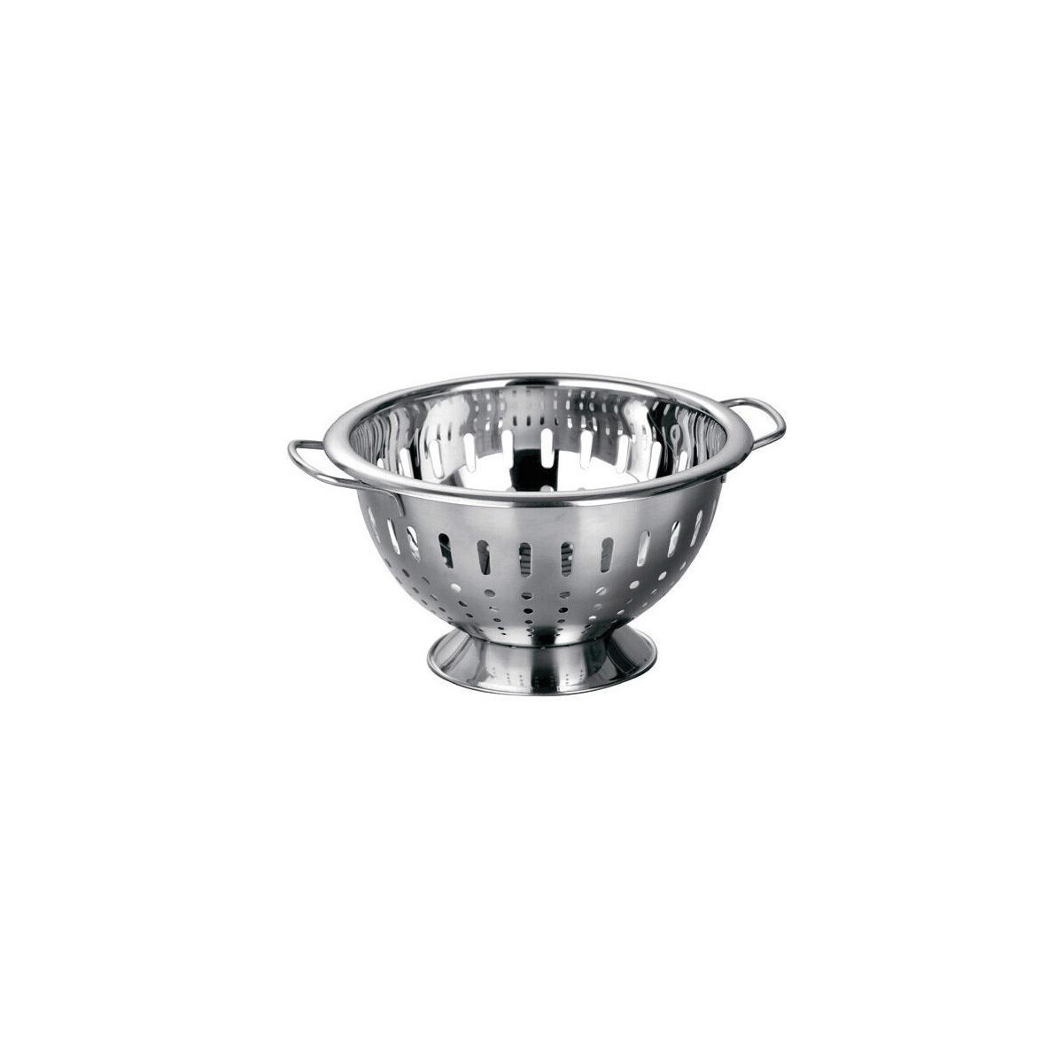 Hollis Brushed Stainless Steel Finish Colander