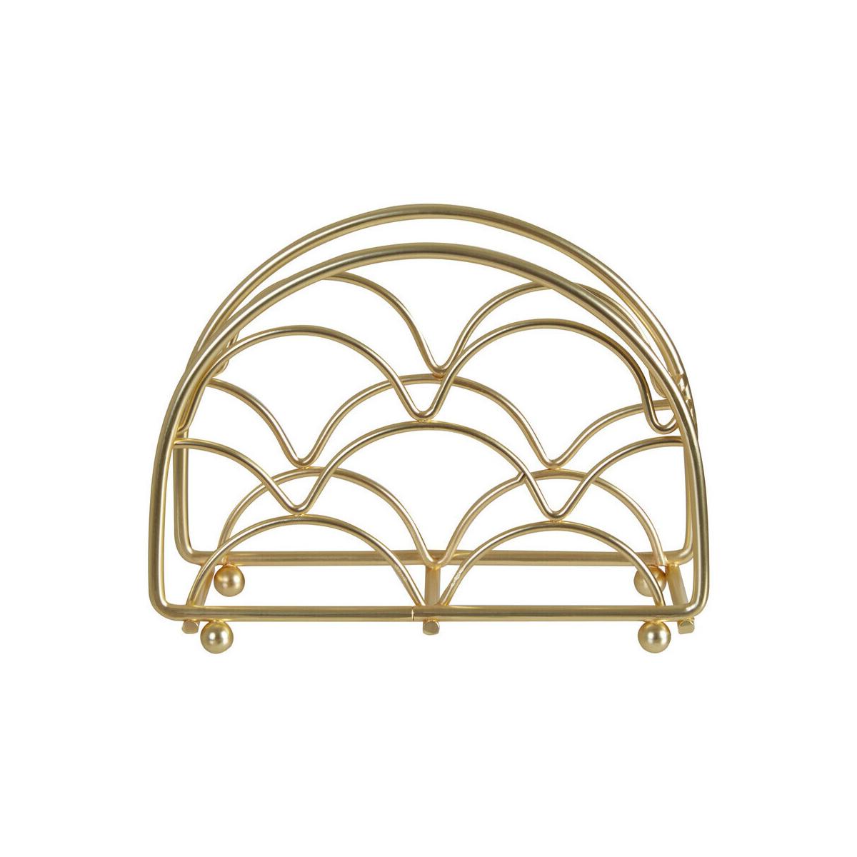 Vertex Deco Matte Gold Napkin Holder