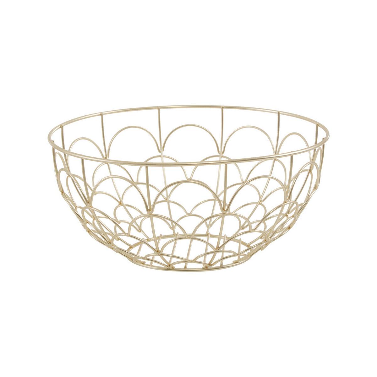 Vertex Deco Matte Gold Fruit Basket