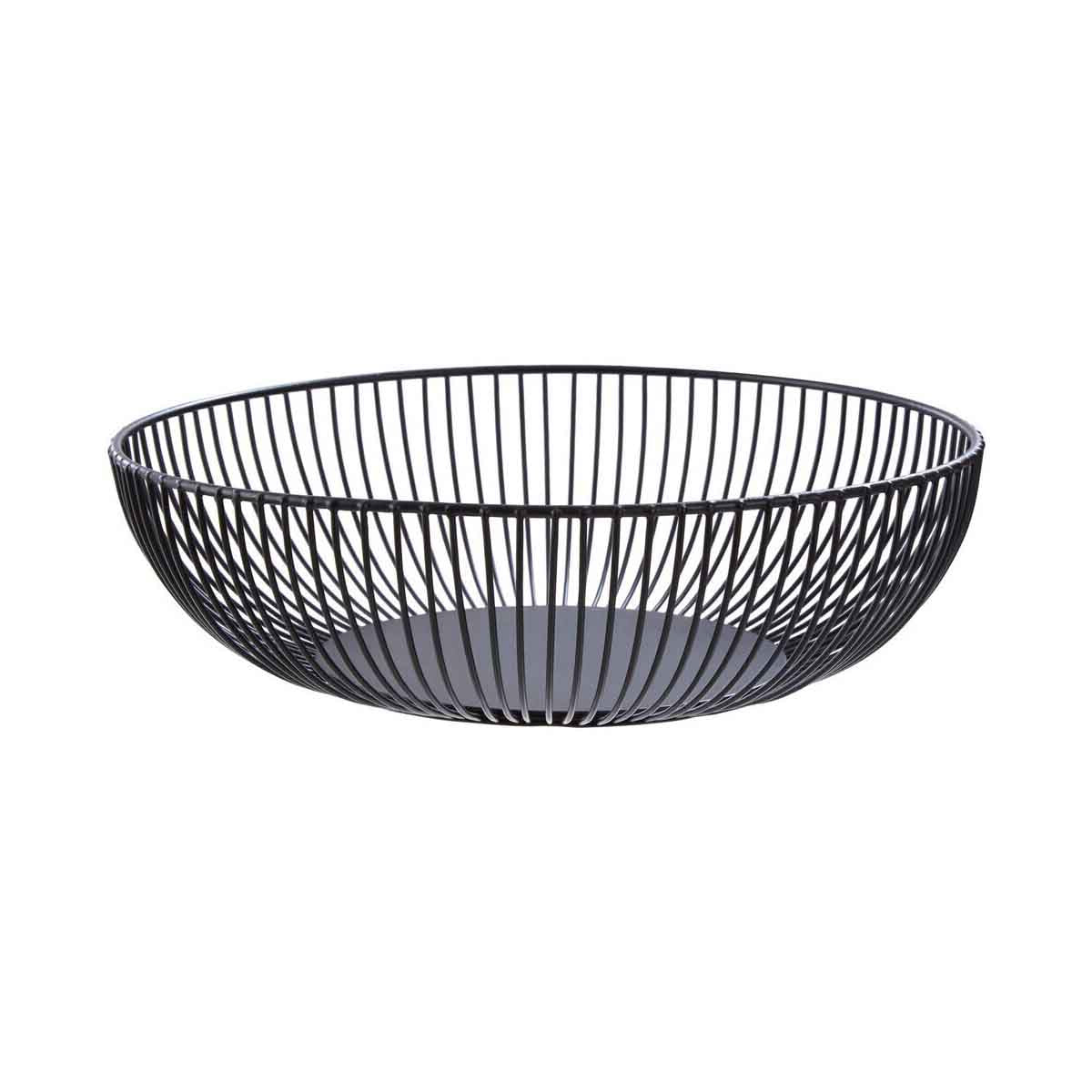 Emery Iron Wire Fruit Bowl Matt Black