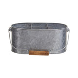 Drummond Six Compartment Oblong Galvanised Steel Caddy