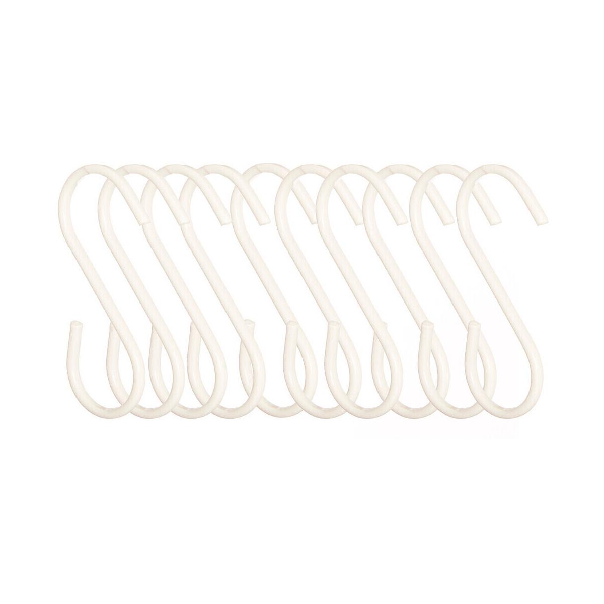 Set Of Ten Sorello Matt White Hooks