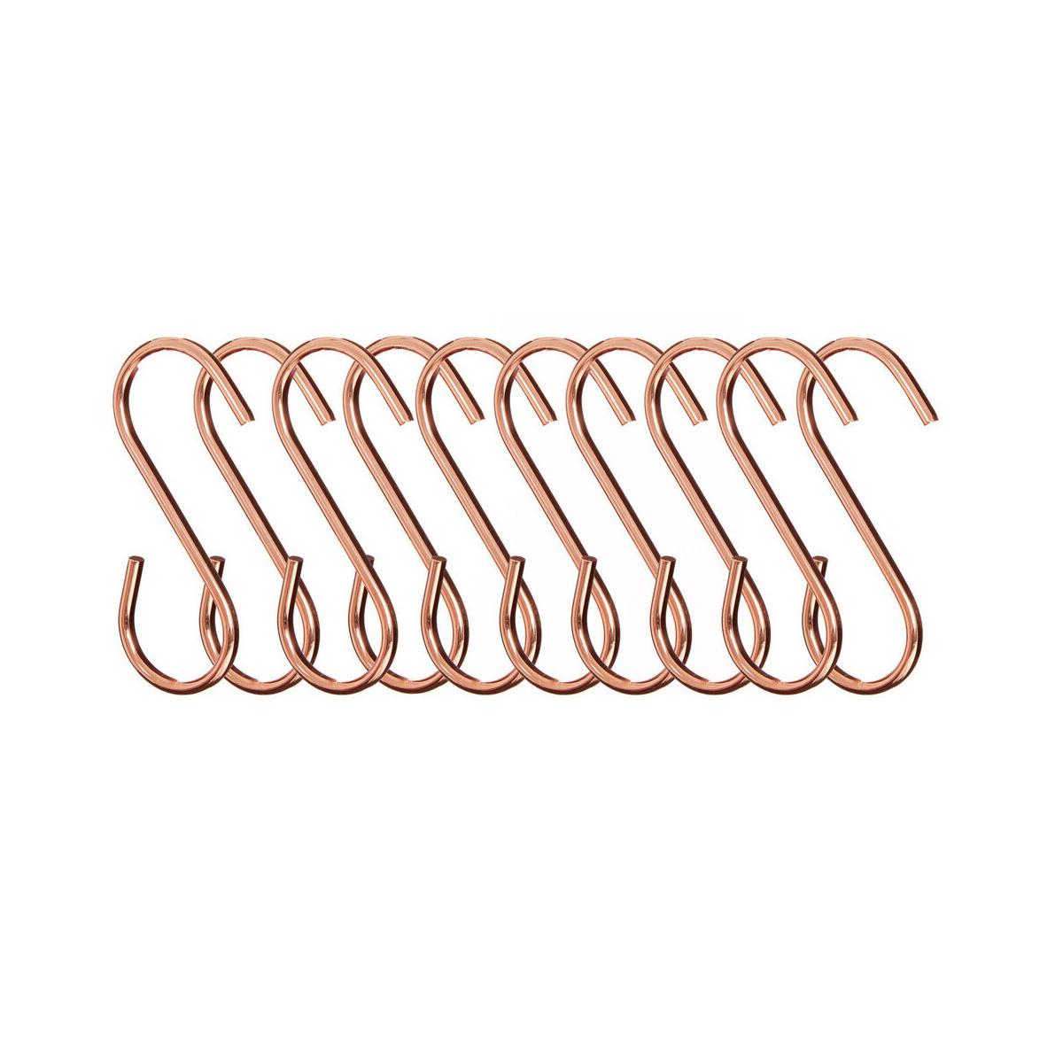 Sorello Set of 10 Rose Gold Hanging Hooks