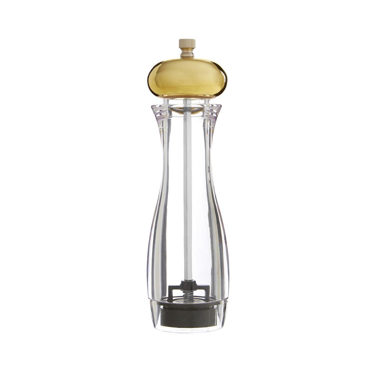 Cody Salt / Pepper Clear and Gold Finish Medium Mill