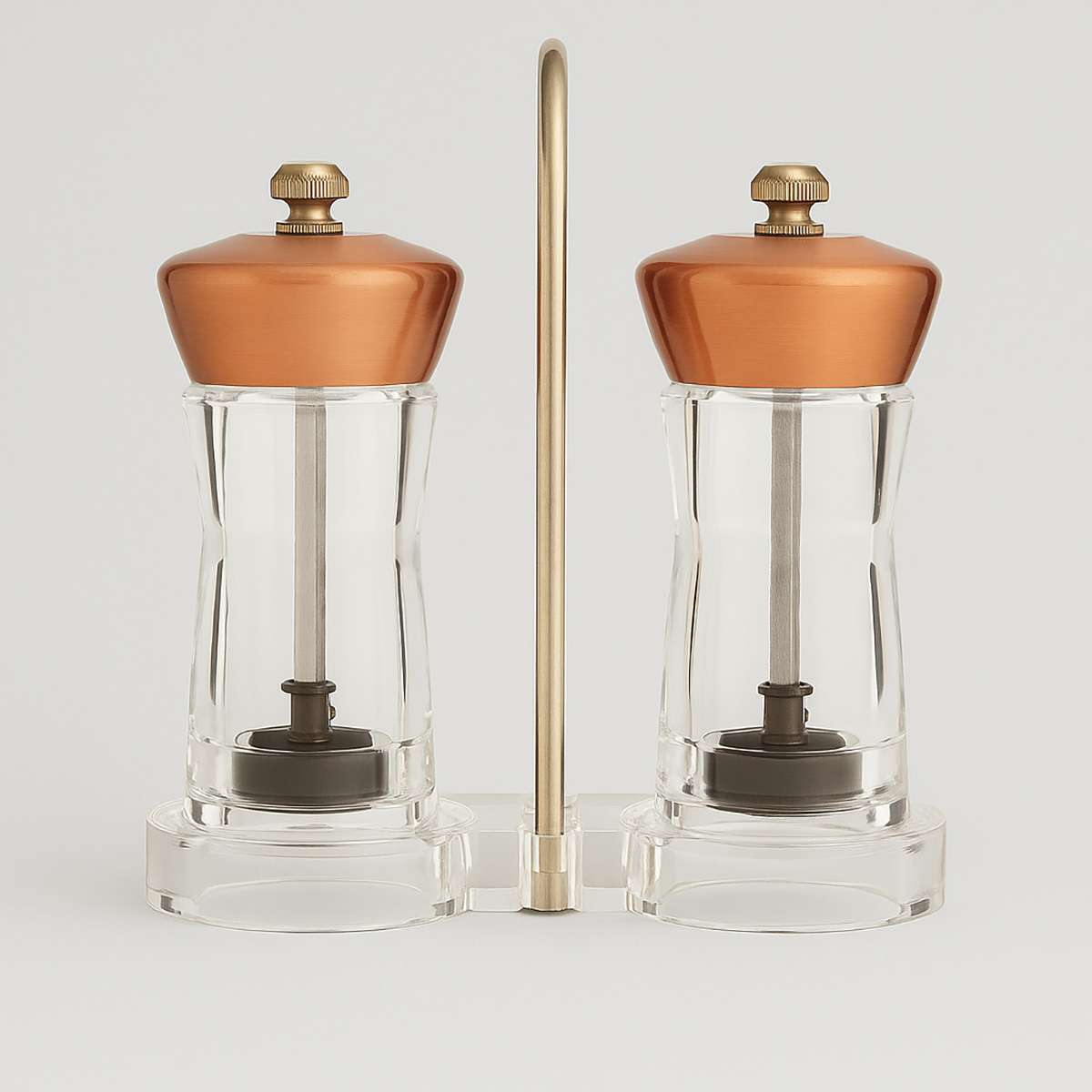 Cody Copper/Clear Salt And Pepper Mill S