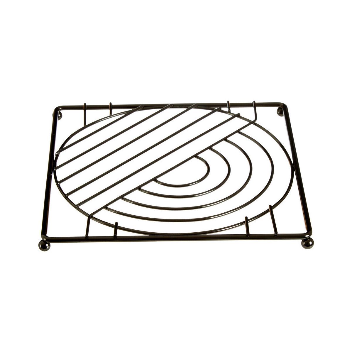 Vertex Black Nickel Finish Square Trivet