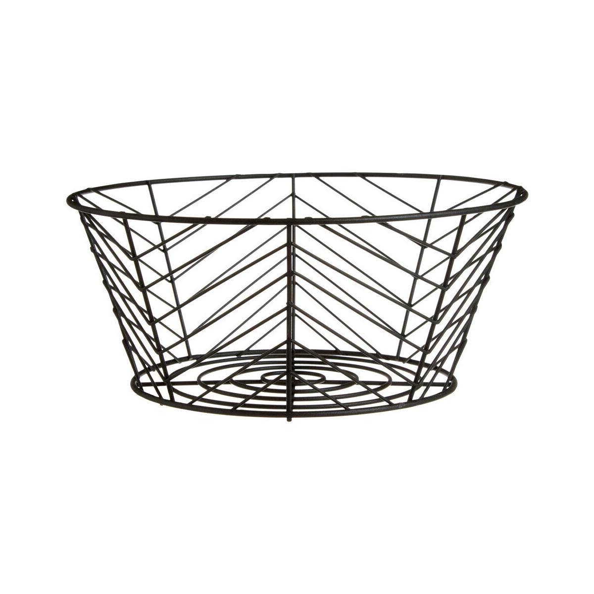 Vertex Black Powder Coated Fruit Basket