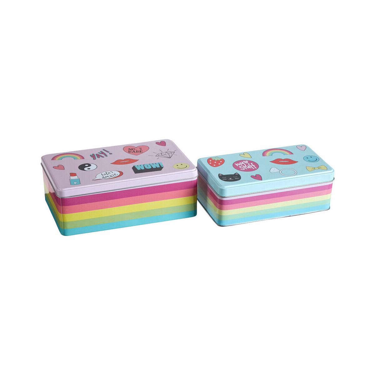 Paice Set of 2 Fun Times Storage Tins