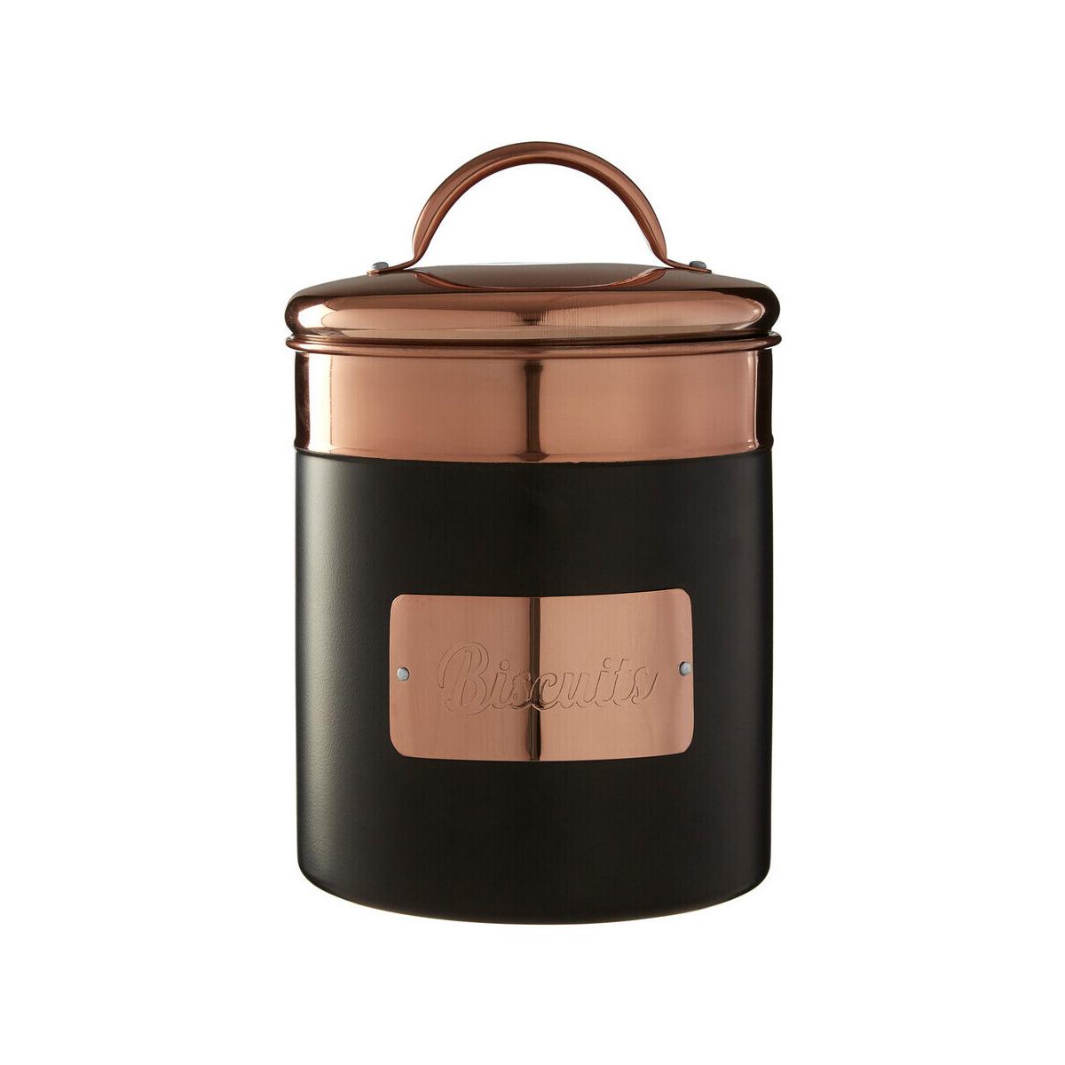 Prescott Charcoal And Copper Biscuit Canister