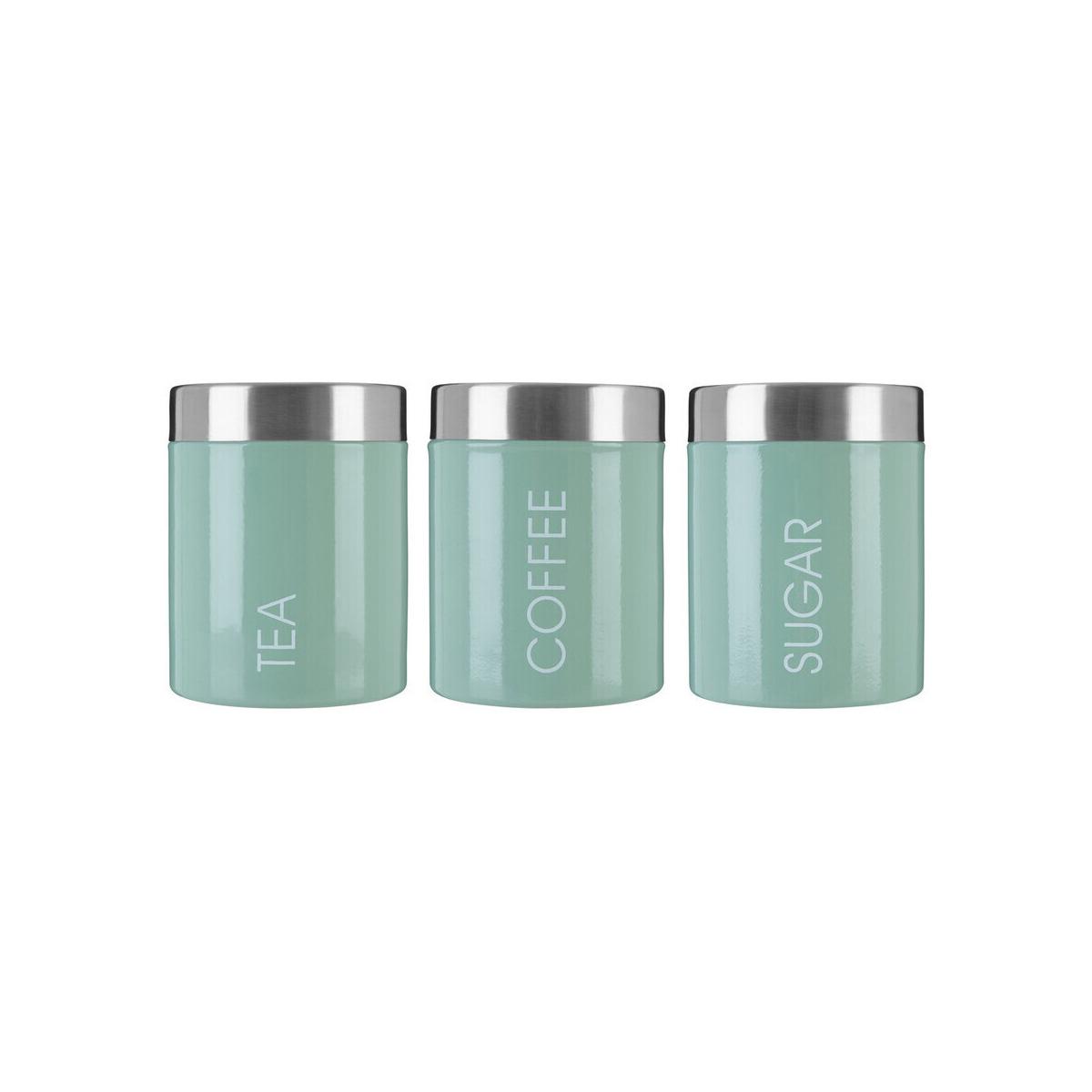 Liberty Set of 3 Pistachio Enamel Canisters