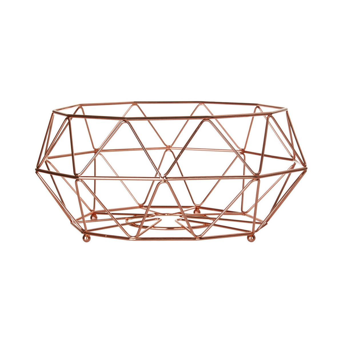 Vertex Copper Finish Fruit Basket