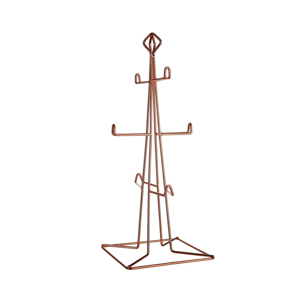 Vertex Copper Finish 6 Mug Tree