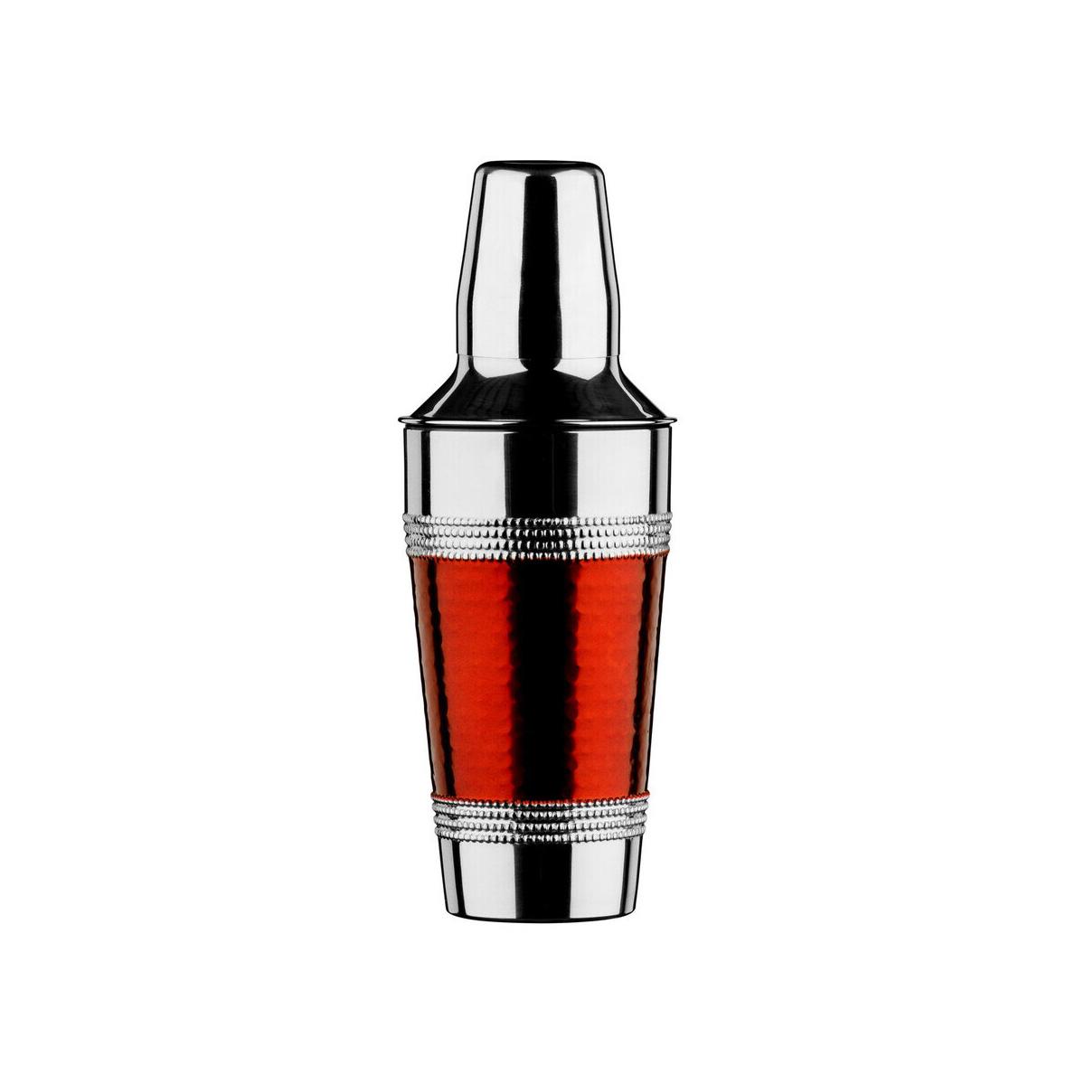 Hammered Red Band Cocktail Shaker