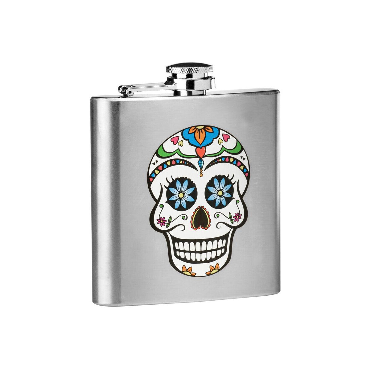 Auden Skull Design Hip Flask