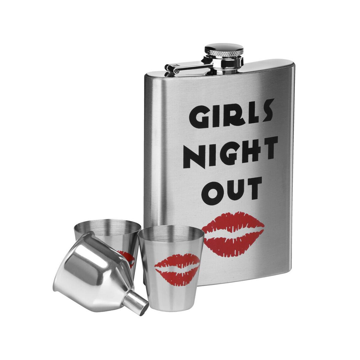 Auden Girls Night Out Design Hip Flask Set