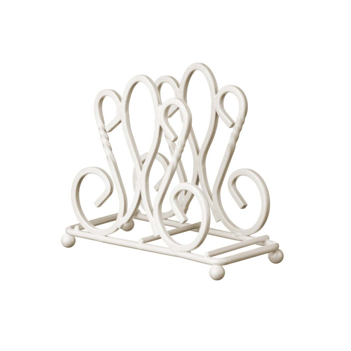 De Lis Cream Metal Napkin Holder