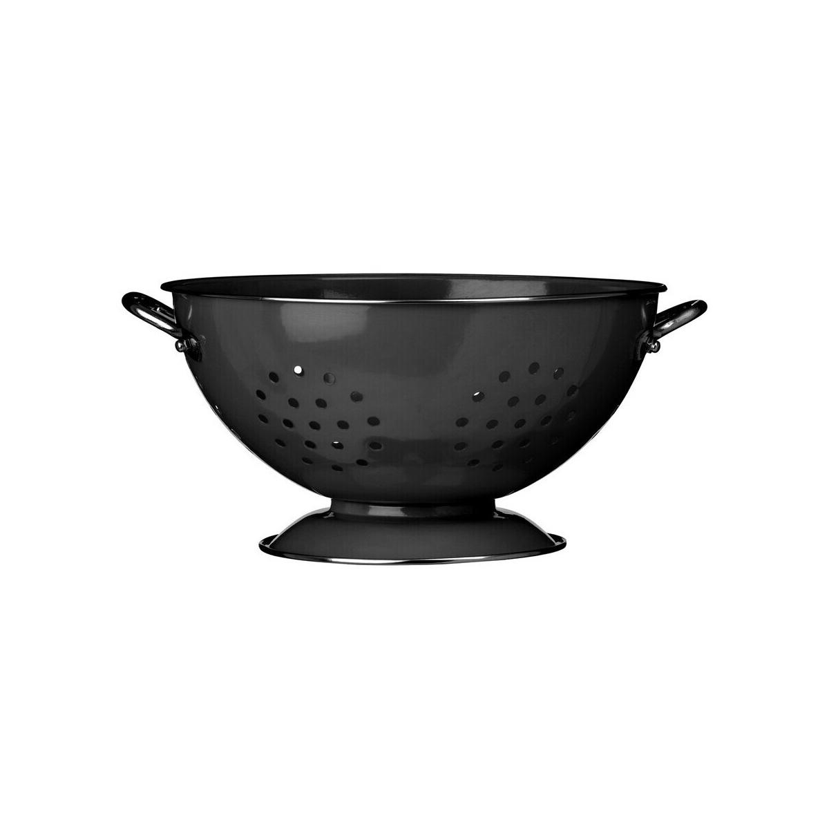 Retro Black Enamel Colander