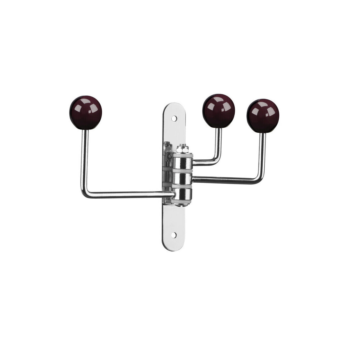 Purple Ceramic Balls 3 Hook Wall Hanger