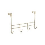 4 Hook Champagne Gold Over Door Hanger