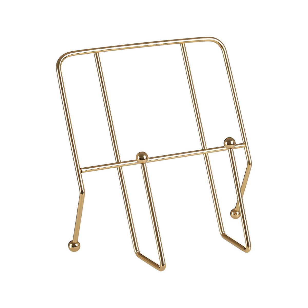 Reyna Gold Finish Cookbook Stand