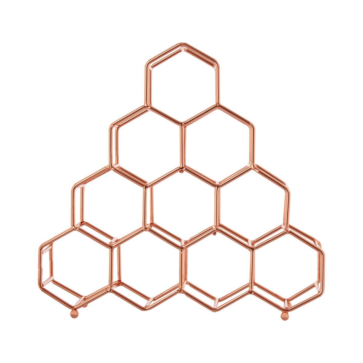 Vertex 10 Bottle Copper Plated Spice Rack