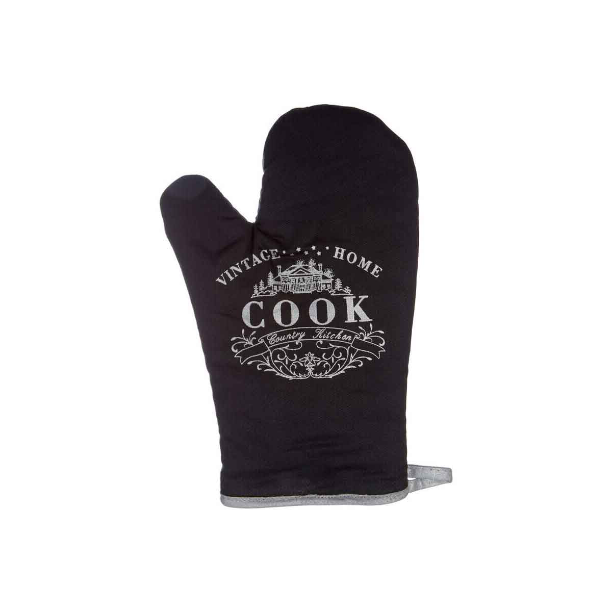 Vintage Home Black Single Oven Glove