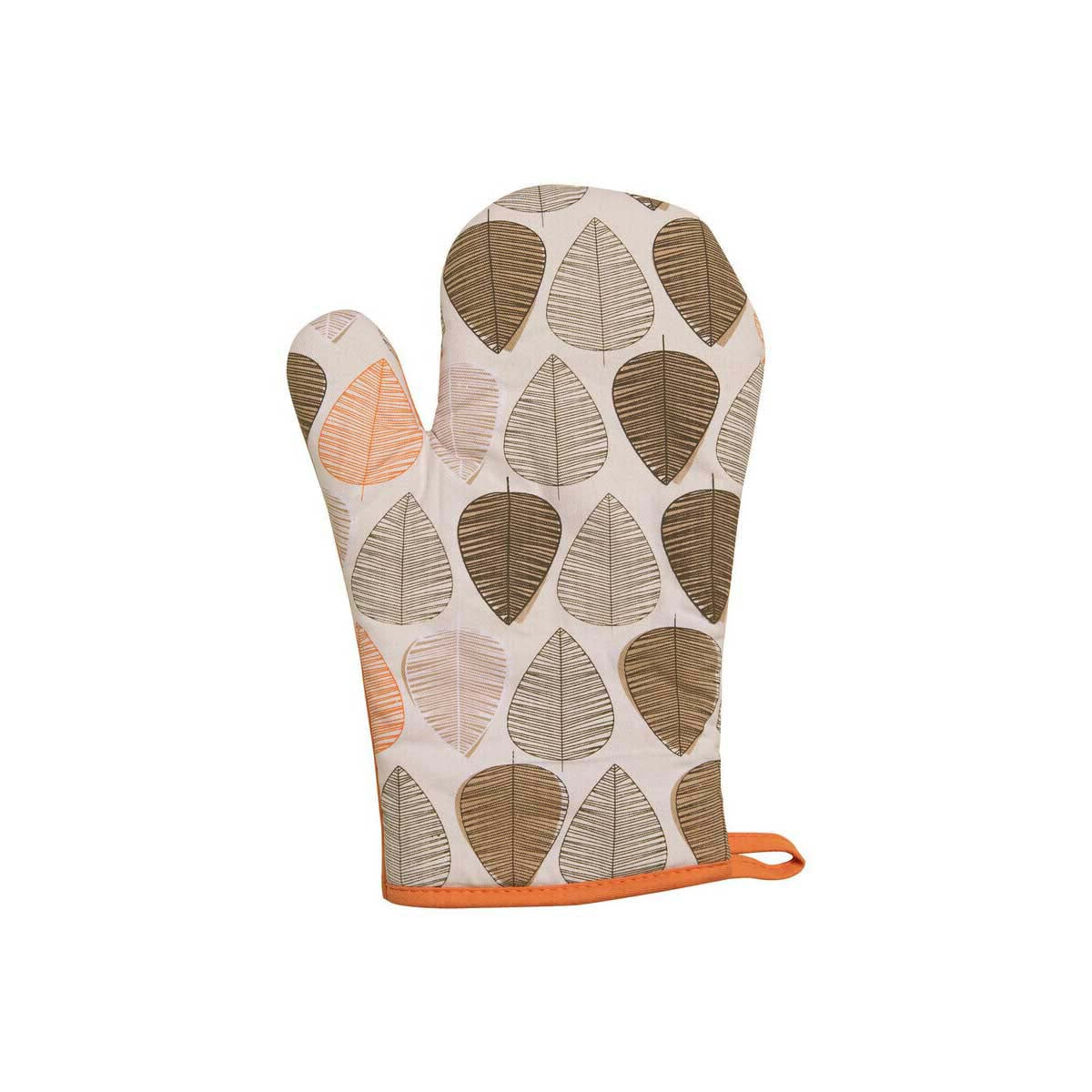 Orange Leaf Single Oven Glove