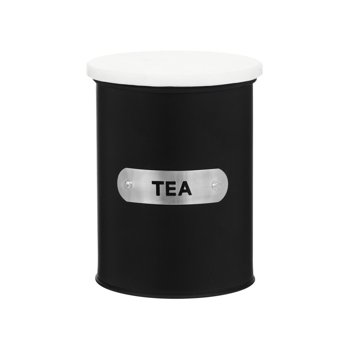 Liberty Black Enamel Tea Canister