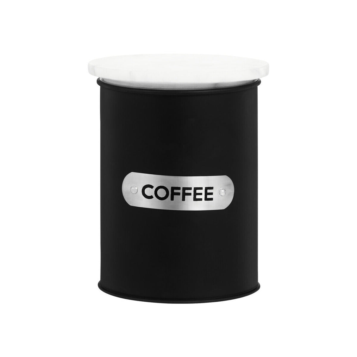 Liberty Black Enamel Coffee Canister