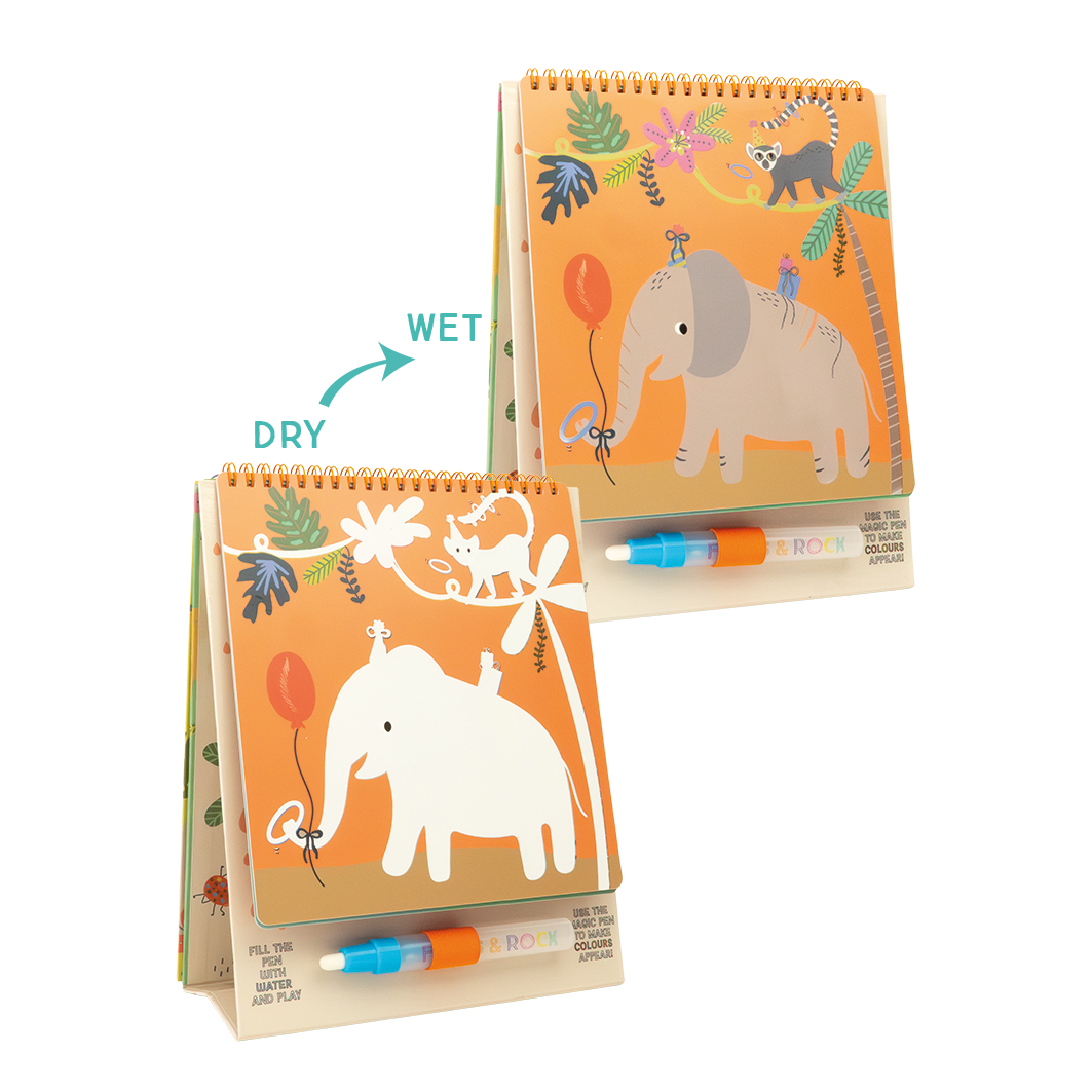 Magic Colour Changing Watercard Easel and Pen - Jungle