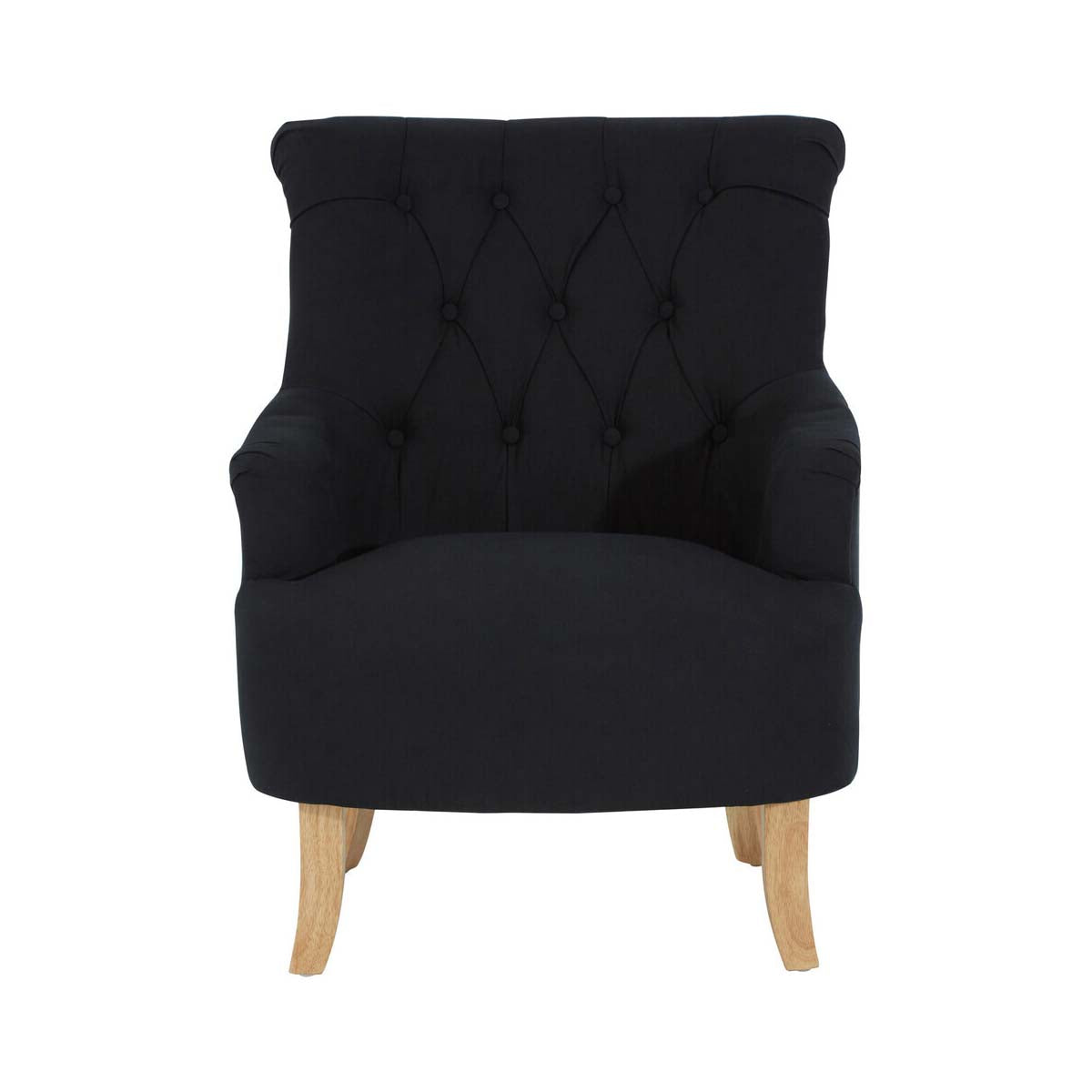 Hampstead Black Cotton Armchair