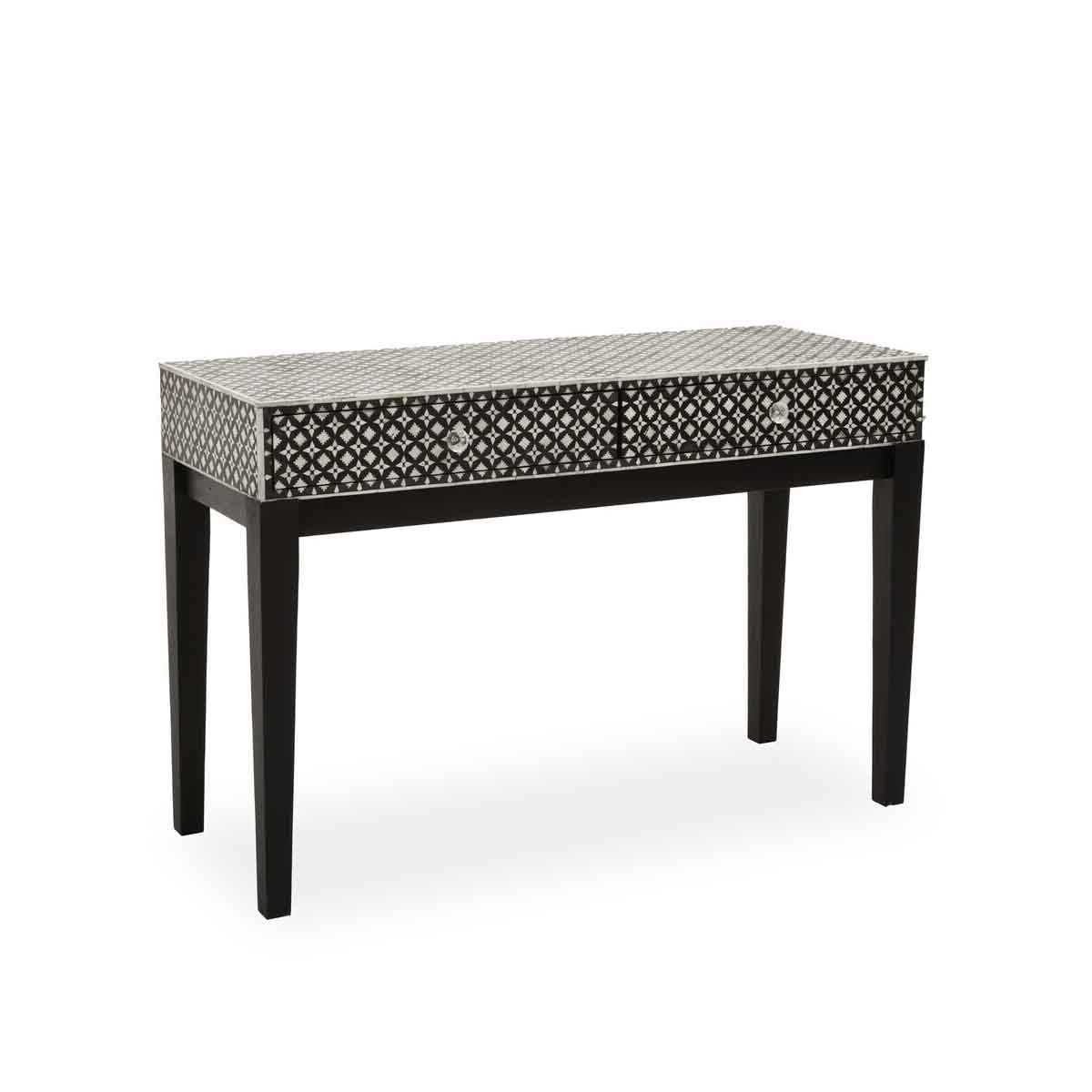 Boho Mother Of Pearl Console Table