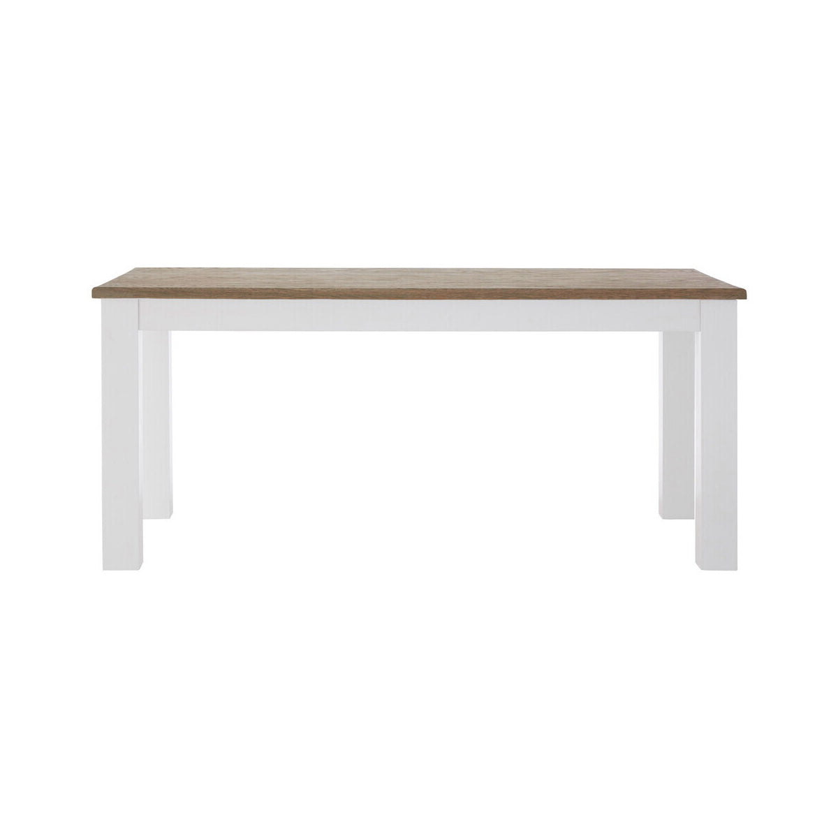 Hampstead Oak Top White Dining Table