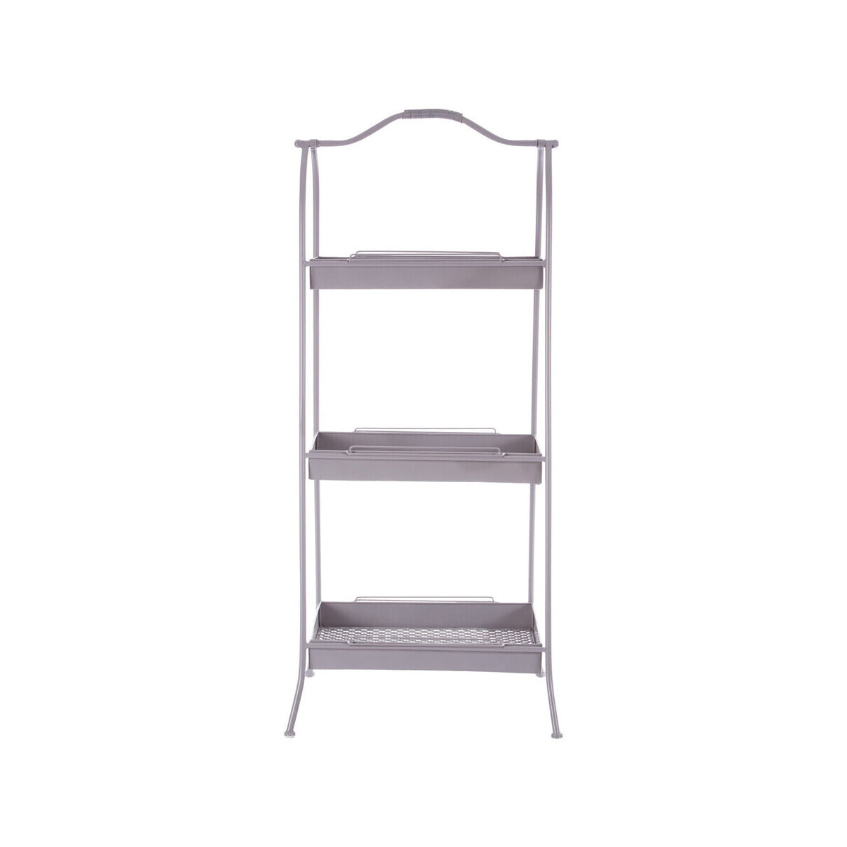 Lexa Grey Metal Storage Rack