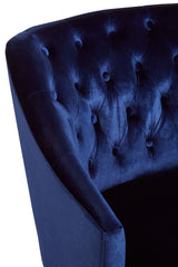 Darwin Blue Velvet Chair