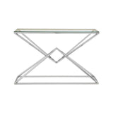 Allure Tempered Glass Rectangular Console Table