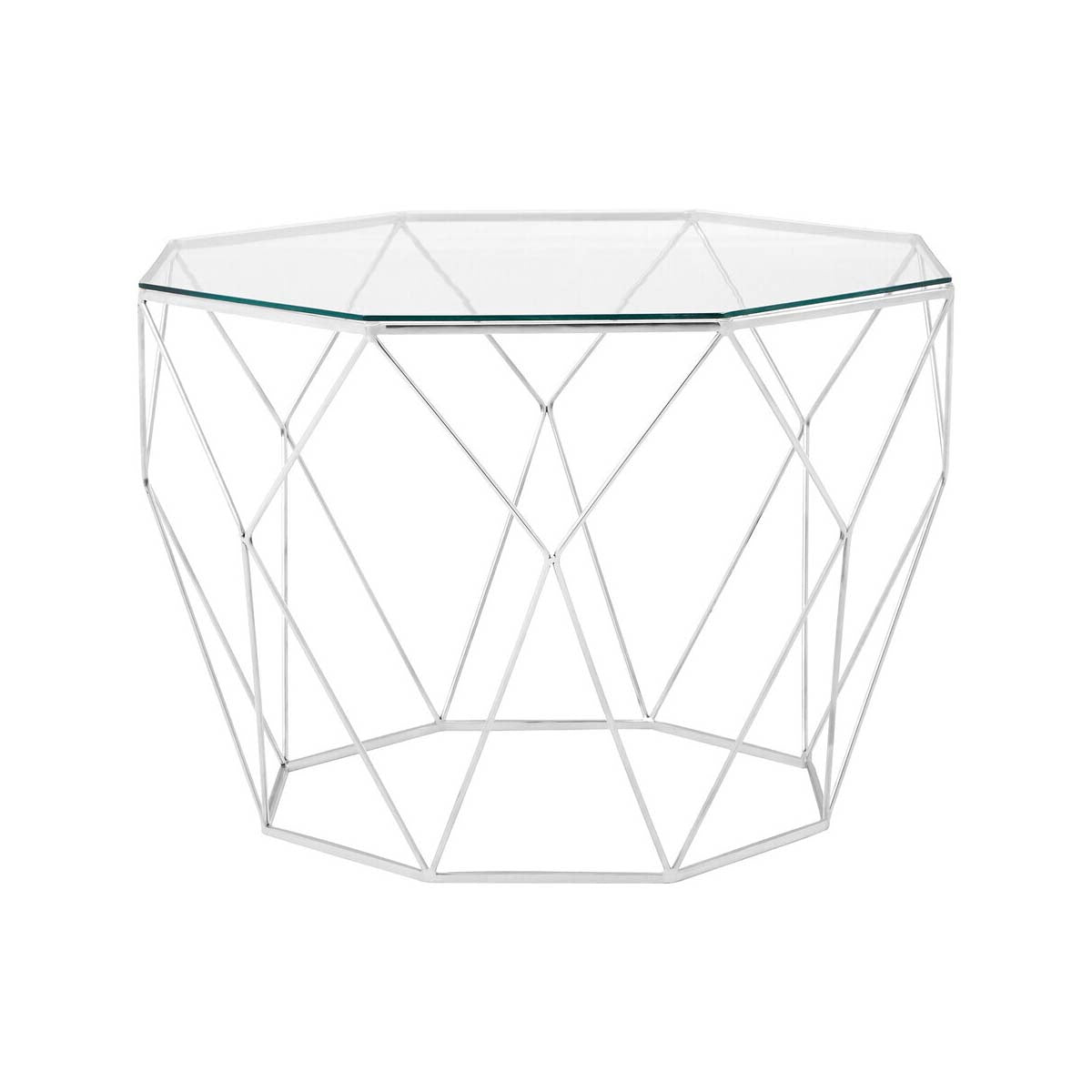 Shalimar Octagonal Silver Coffee Table