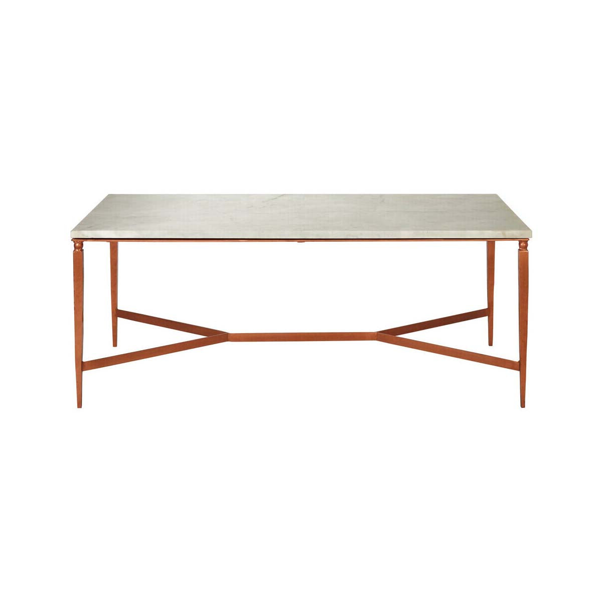 Nirav White Marble Top Coffee Table