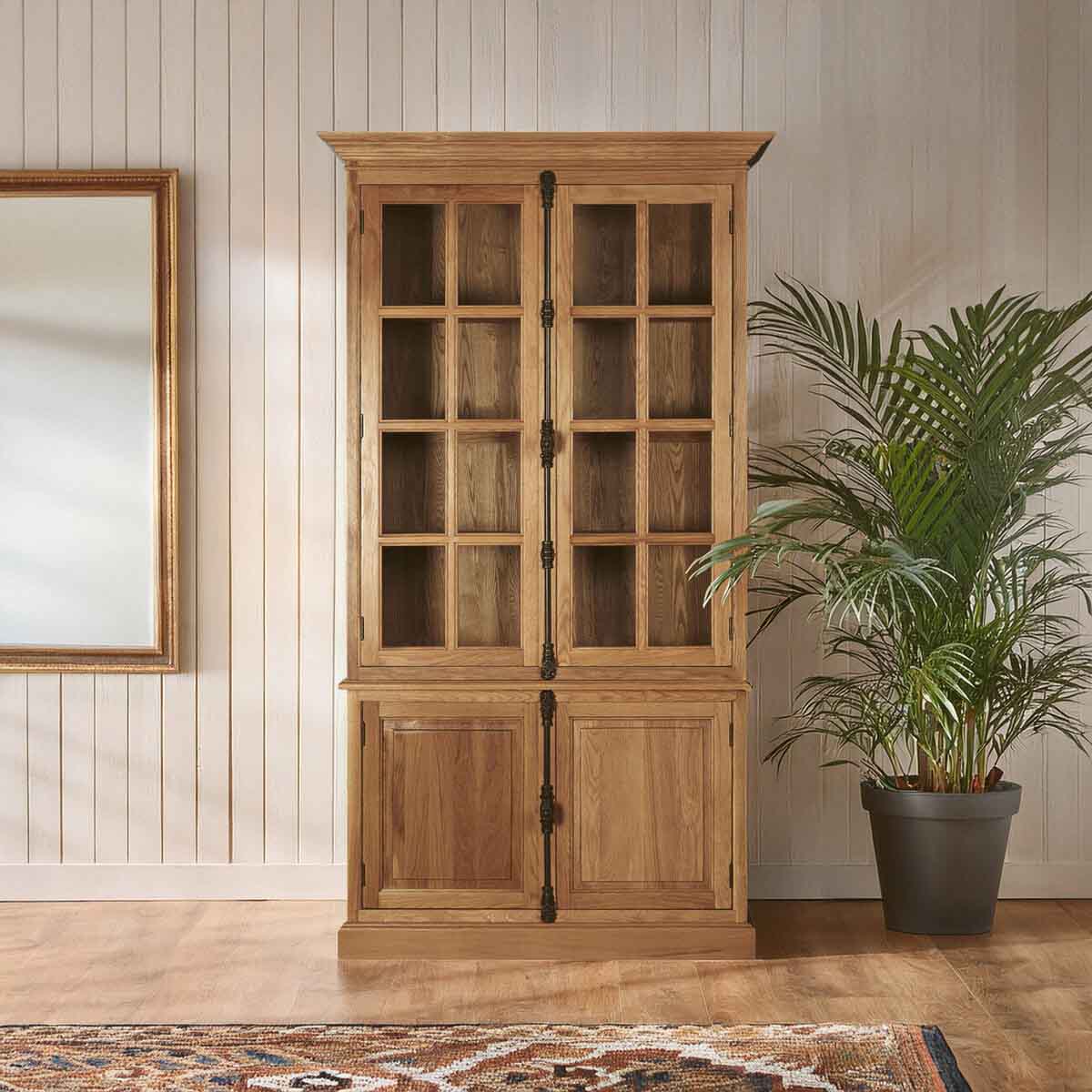 Lyon Cabinet With 3 Upper Shelves