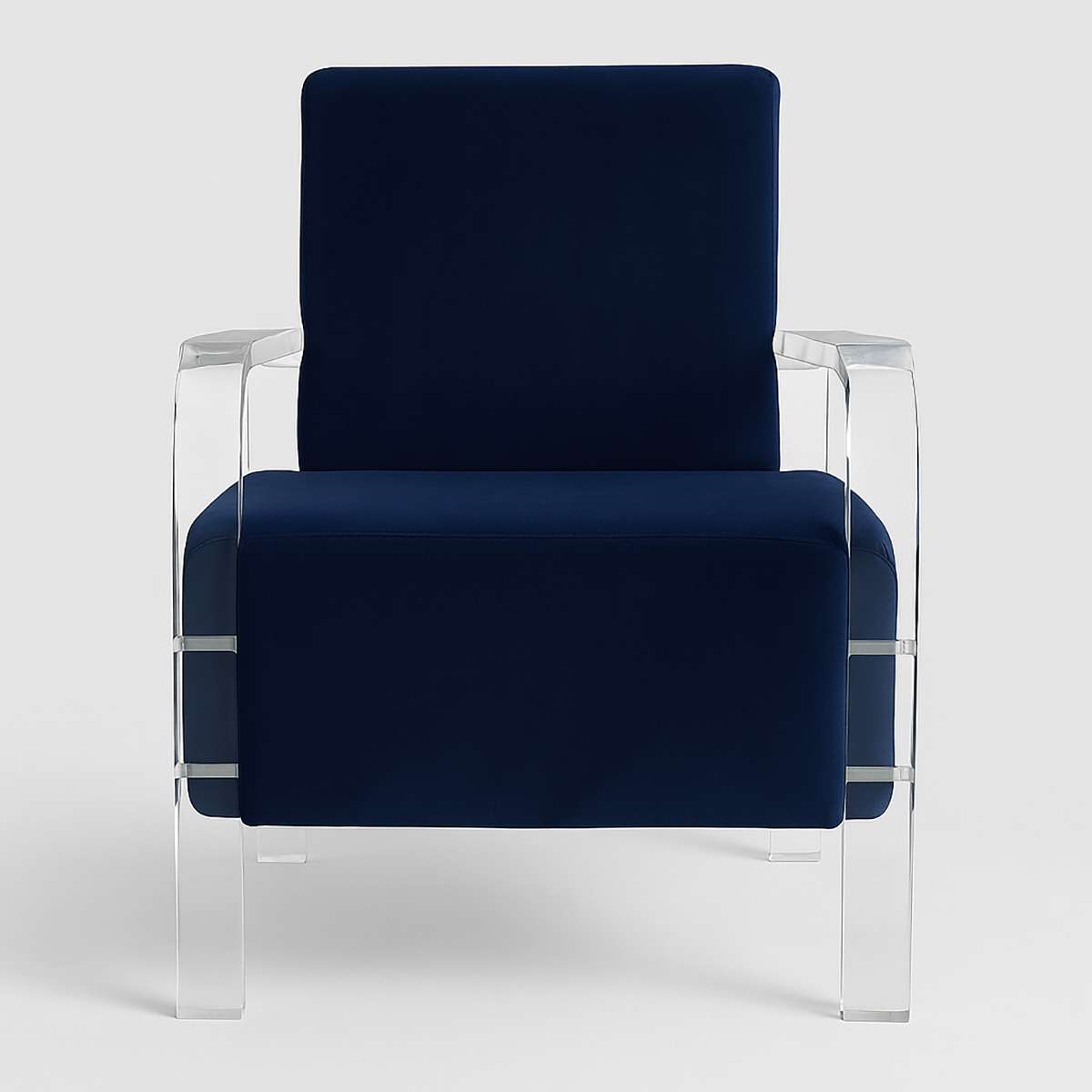 Clarence Blue Velvet Chair