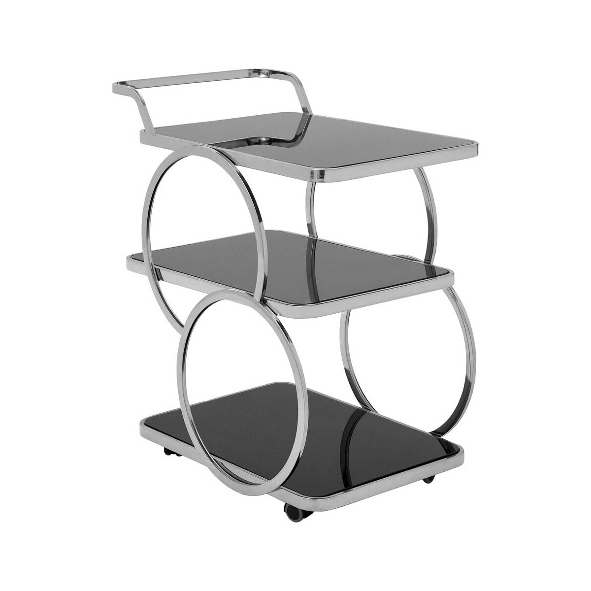 Alvaro Chrome Finish Drinks Trolley