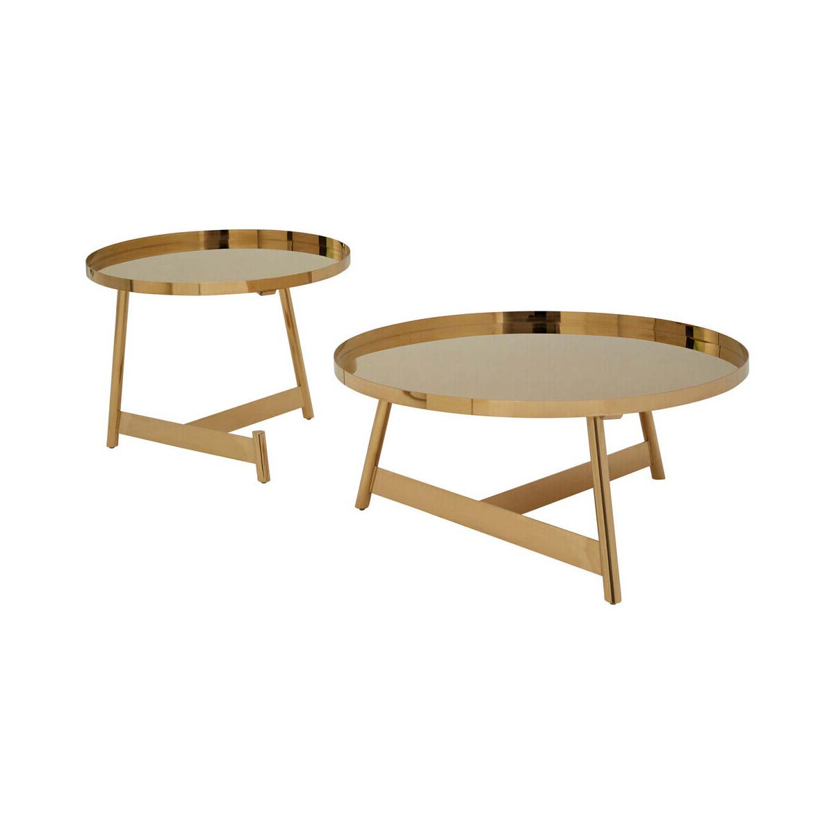 Alvaro Set Of 2 Round Coffee Tables