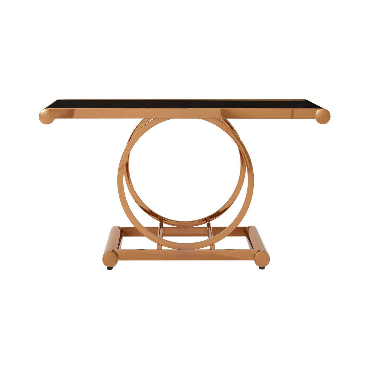 Novara Rose Gold Console Table