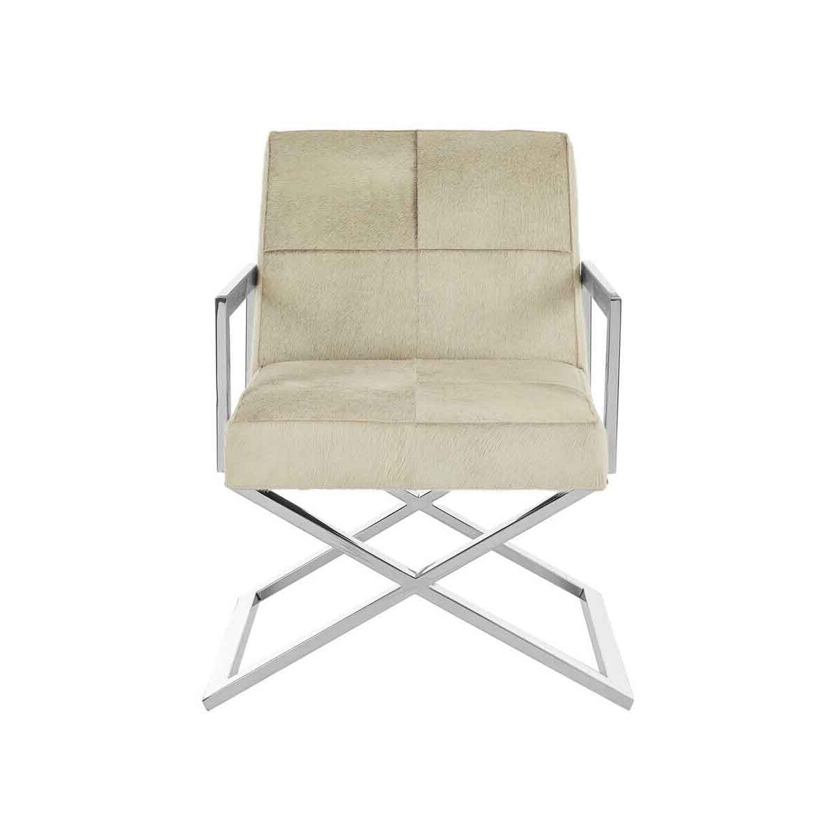 Kensington Townhouse Genuine Grey Leather Chair