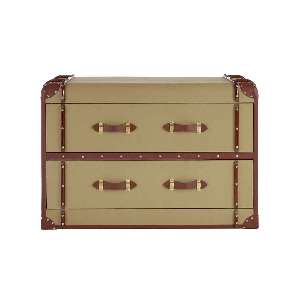 Columbus 2 Drawer Canvas Cabinet